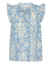 Print Blue/White	