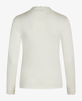 LAURANN LACE JERSEY Bluse